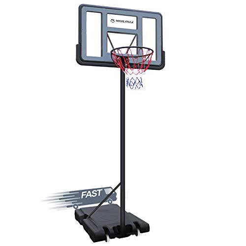 WIN.MAX - Sistema de portería portátil de baloncesto de 5 a 10 pies